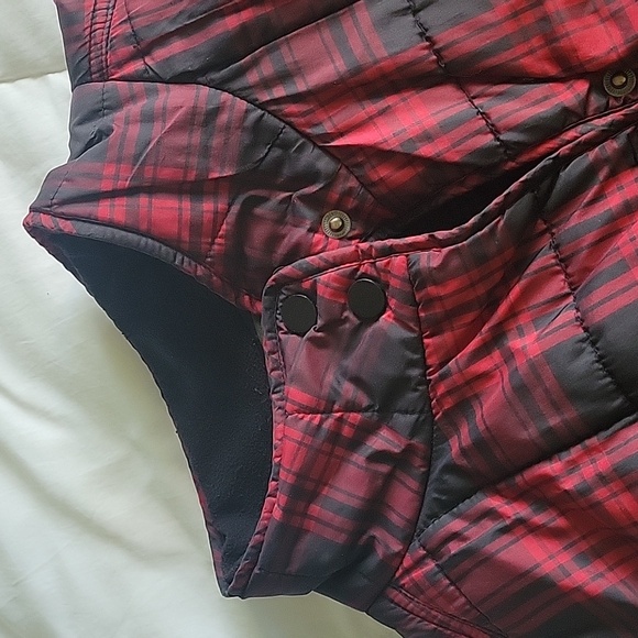 CHARLES F ORVIS PLAID POLYESTER JACKET  LARGE RED/BLACK - Picture 13 of 15